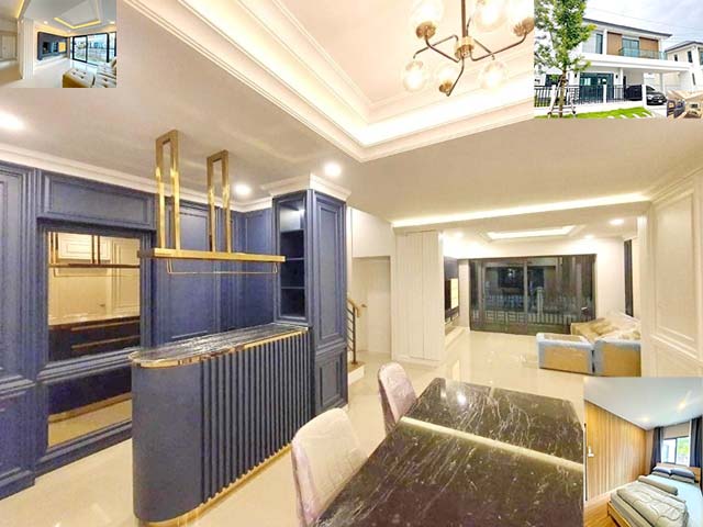 ตลาดประชาอุทิศ 90 ให้เช่า-ขาย พระจอมเกล้าธนบุรี บ้านเดี่ยว 2 ชั้น หลังมุม รักสัตว์ 75ตรว. 570ตรม. 4นอน 3น้ำ 2จอดรถ 4แอร์ สนามกว้าง พฤกษ์ 