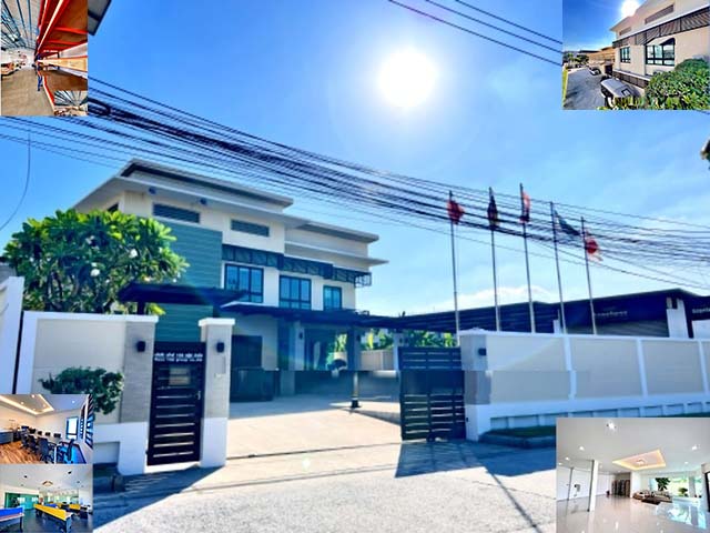 ตลาดกิ่งแก้ว ให้เช่าสำนักงานสวยพร้อมคลังสินค้า 2 ชั้น มาตรฐานยุโรป 455ตรว.1,930ตรม. สนามบินสุวรรณภูมิ 5ห้อง 5น้ำ 3จอดรถ 5แอร์ 