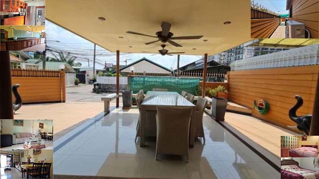  พัทยา. ให้เช่าบ้านเเดี่ยว 1 ชั้น 65ตรว. 260ตรม เซ็นทรัล พัทยา หาดยินยอม เฟอร์ครบพร้อมอยู่ 2นอน 2น้ำ 3แอร์ 3จอดรถท่าเรือแหลมบาลีฮาย  2กม.