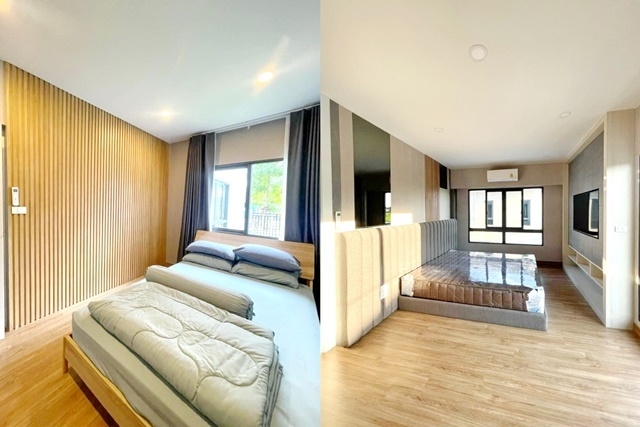 ให้เช่า-ขาย พระจอมเกล้าธนบุรี ตลาดประชาอุทิศ 90  บ้านเดี่ยว 2 ชั้น หลังมุม รักสัตว์ 75ตรว. 570ตรม. 4นอน 3น้ำ 2จอดรถ 4แอร์ สนามกว้าง พฤกษ์