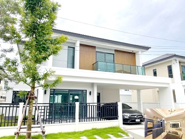 หลังมุม พระจอมเกล้าธนบุรี ให้เช่า-ขาย บ้านเดี่ยว 2 ชั้น รักสัตว์ 76ตรว. ตลาดประชาอุทิศ 90 569ตรม. 4นอน 3น้ำ 2จอดรถ 4แอร์ สนามกว้าง พฤกษ์ 