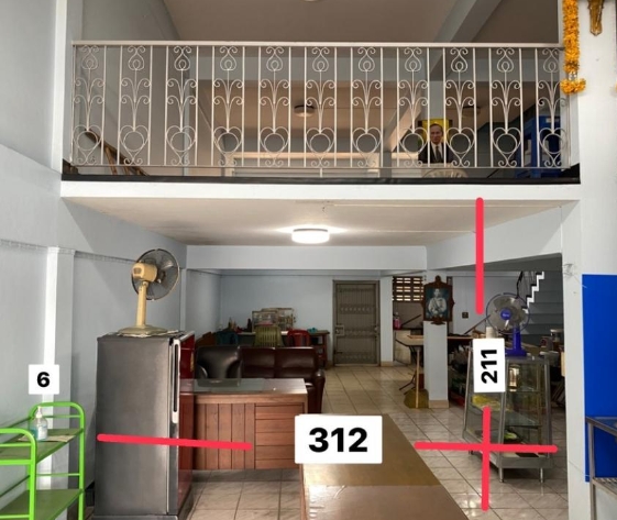 ให้เช่าอาคาร2.5 ชั้น2คูหา ทะลุกัน ใกล้BTSแบริ่ง ติดถนนสุขุมวิท 107