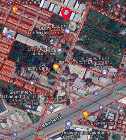 ขายที่ดินบางไผ่ 20 เนื้อที่ 946 ตารางวา ซอยแมคโครนครอินทร์   บางไผ่ นนทบุรี  ZT305