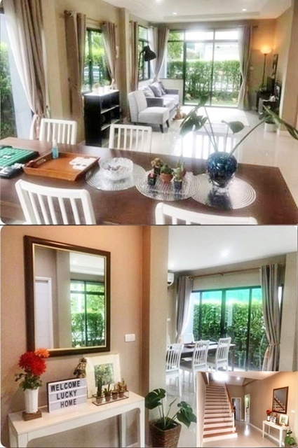 ให้เช่าบ้านเดี่ยวใหม่ 2 ชั้น บ้านสวย บางนา-สุขาภิบาล2 เอชเคปซีรีน เดอะ พาซิโอ มอลล์ เฟอร์ครบ 52ตรว. 268ตรม. 4นอน 3น้ำ 3จอดรถ 7แอร์