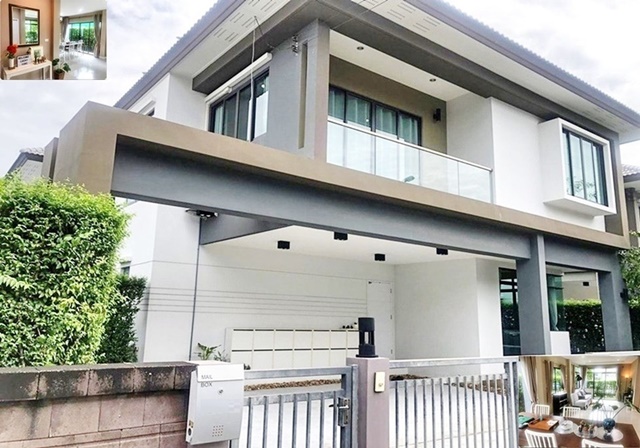 ให้เช่าบ้านเดี่ยวใหม่ 2 ชั้น เอชเคปซีรีน เดอะ พาซิโอ มอลล์  บ้านสวย บางนา-สุขาภิบาล2 เฟอร์ครบ 50ตรว. 265ตรม. 4นอน 3น้ำ 3จอดรถ 7แอร์ 