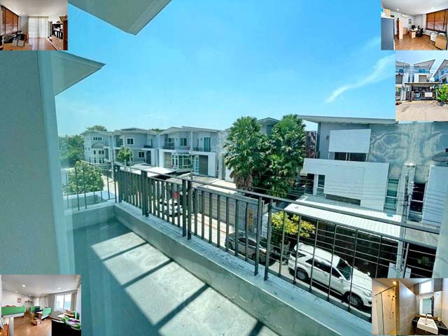 ตลาดสี่มุมเมือง เซียร์ รังสิต  แกรนด์ไอ วิภา ให้เช่าบ้าน 3 ชั้น รักสัตว์ 42ตรว. 320ตรม. สังคมดี 3นอน 3น้ำ 2จอดรถ 3แอร์ BTS แยก คปอ. 