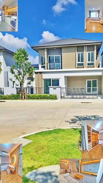 นานาชาติคอนคอร์เดียน แกรนด์ พลีโน่ เมกะ บางนา บ้านหรู 2 ชั้น ให้เช่า 37ตรว. 188ตรม. เฟอร์ครบ พร้อมอยู่ 3นอน 3น้ำ 2จอดรถ 3แอร์  MRTศรีลาซาล