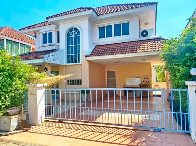 ออเงิน ตลาดวงศกร ให้เช่าบ้านเดี่ยวใหญ่ 2 ชั้น สายไหม ทำเลดี  ร่มเย็น 55ตรว. 250ตรม. 3นอน 2น้ำ 2จอดรถ 2แอร์ วรา