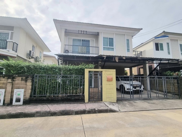 WW2445 ขาย #บ้านแฝด หมู่บ้านภัสสร เพลสทีจ ซอย พัฒนาการ 38 #ใกล้แอร์พอร์ตลิงค์หัวหมาก