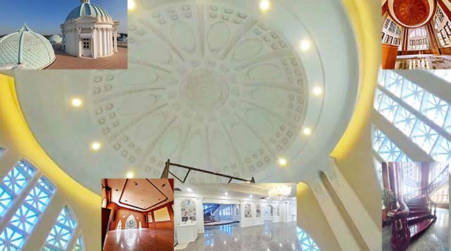 หลังคาทรงโดม ขาย-ให้เช่า คฤหาสน์หรูสไตล์ยุโรป 1ไร่ 300ตรว.พระที่นั่งอนันตสมาคม  หลายนอน 9น้ำ สูง 3ชั้น  2อาคาร บางแค สาย2  กาญจนาภิเษก 