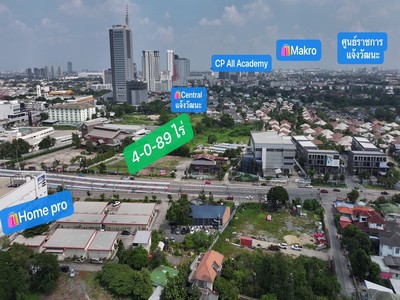 ให้เช่าที่ดิน 4 ไร่ 0 งาน 89 ตารางวา ติดถนนเลี่ยงเมืองปากเกร็ด ตรงข้าม โฮมโปร แจ้งวัฒนะ ติดโรงเบียร์เยอรมันฯ
