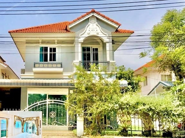 MRTไทรม้า ขาย-ให้เช่าบ้าน 2 ชั้น วิวทะเลสาบ จอดรถได้มาก ตลาดสดท่าอิฐ 39ตรว. 165ตรม. 2นอน 2น้ำ เพียวเพลส ราชพฤกษ์ 