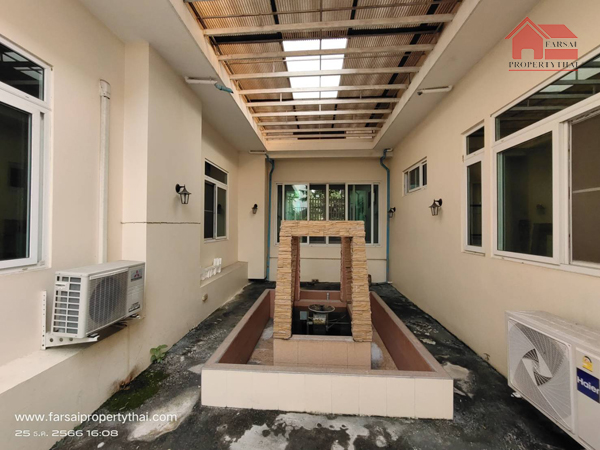 ให้เช่าบ้านเดี่ยว 1 ชั้น เนื้อที่ 447วา 6 ห้องนอน 5 ห้องน้ำ เฟอร์บางส่วน ถนนศรีนครินทร์ ใกล้ บิ๊กซี ราคาเช่า 120,000 บ/ด