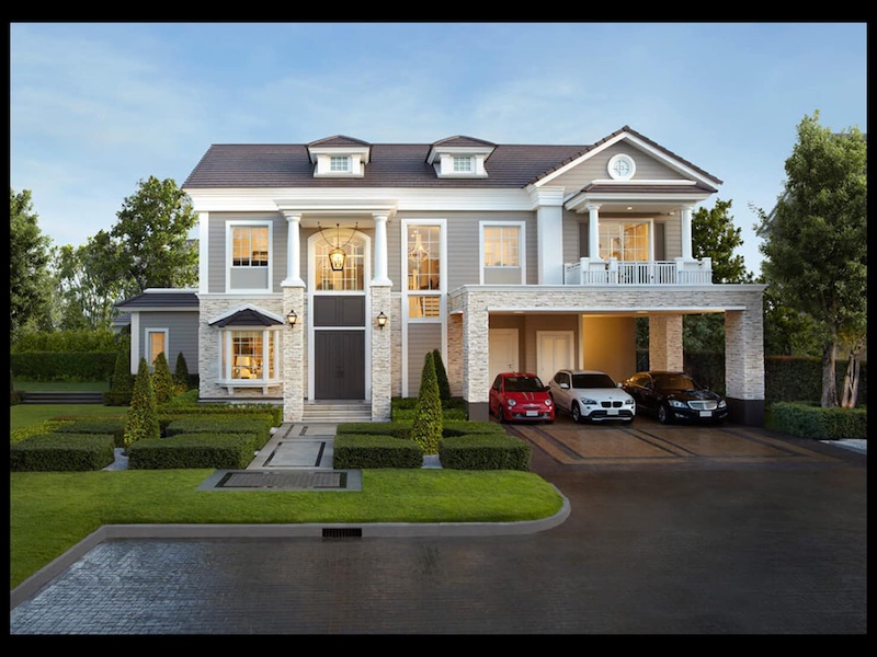 BH2640 ให้เช่า-ขาย บ้านหรู หมู่บ้านนาราสิริ บางนา กม10 ตรงข้ามเมกาบางนาใกล้โรงเรียนนานาชาติ