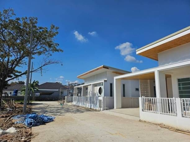 ราคาเริ่มต้นที่ 2.49 ล้านบาท เนื้อที่ 41-58 ตรว. บ้านสร้างใหม่ชั้นเดียว สันผักหวาน หางดง สไตล์มินิมอล มูจิ มีทั้งหมด 8 หลัง พร้อมเข้าอยู่