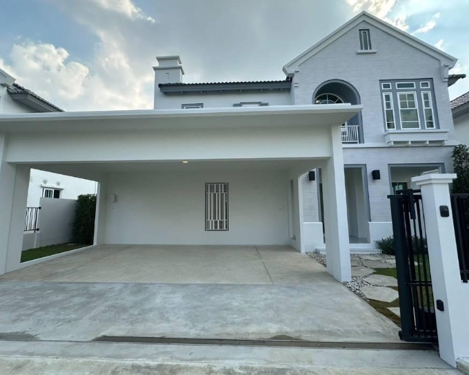 ให้เช่าบ้านเดี่ยว 2ชั้น วิลลาจจิโอ 3 ศรีนครินทร์ บางนา เนื้อที่ 75 ตรว