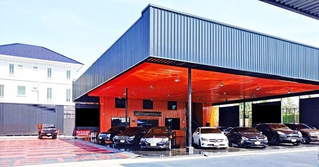 กาญจนาภิเษก ใติดถนนใหญ่ ห้เช่าพื้นที่ทำตลาดรถยนต์มือสอง 2 ล็อค + อาคารสำนักงาน 42ตรว. 402ตรม. ทำเลดี เพื่อขยายตลาด เดอะพาซิโอ พาร์ค  