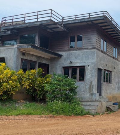 บ้านสวนติดน้ำ สไตล์ลอฟท์ บรรยากาศดี เหมาะทำบ้านพักตากอากาศ  มีความเป็นส่วนตัวน้ำไหลทั้งปี สงบเงียบ