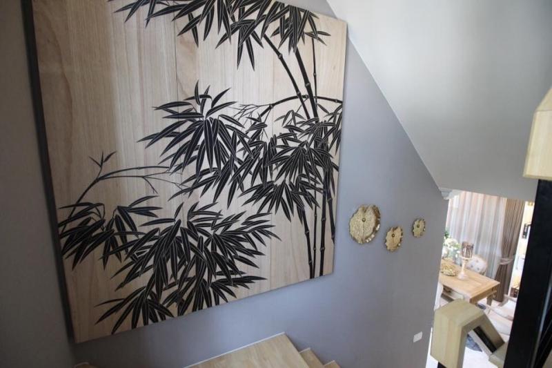 Rent a luxury house garden koi pond In front of the club near Chocolate Ville fully furnished