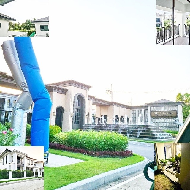 เศรษฐสิริ กรุงเทพ ปทุมธานี โลตัส วัดไพร่ฟ้า ให้เช่าคฤหาสน์ บ้านเดี่ยว 2 ชั้น หลังมุม ใหญ่มาก72ตรว. 252ตรม. รักสัตว์ 4นอน 4น้ำ 2จอดรถ 4แอร์