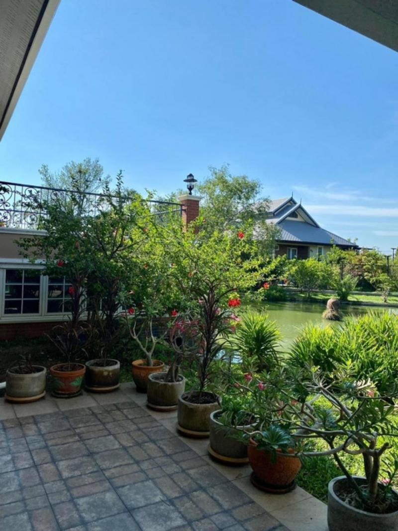 ขายบ้านเดี่ยว2ชั้น 4ห้องนอน 4ห้องน้ำ 2ครัว ประตูรั้วไฟฟ้าทีวี 5เครื่องแอร์7ตัวเนื้อที่1ไร่2งาน43วาพทใช้สอยประมาณ650ตรม.)ถนนบางบ่อ