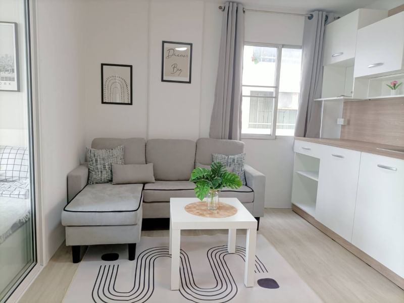 ให้เช่าคอนโดซิตี้วิลล่าตึกF1 ชั้น5 ห้องมุม ย่านลาดพร้าว130 รามคำแหง65 บางกะปิ fully furnished