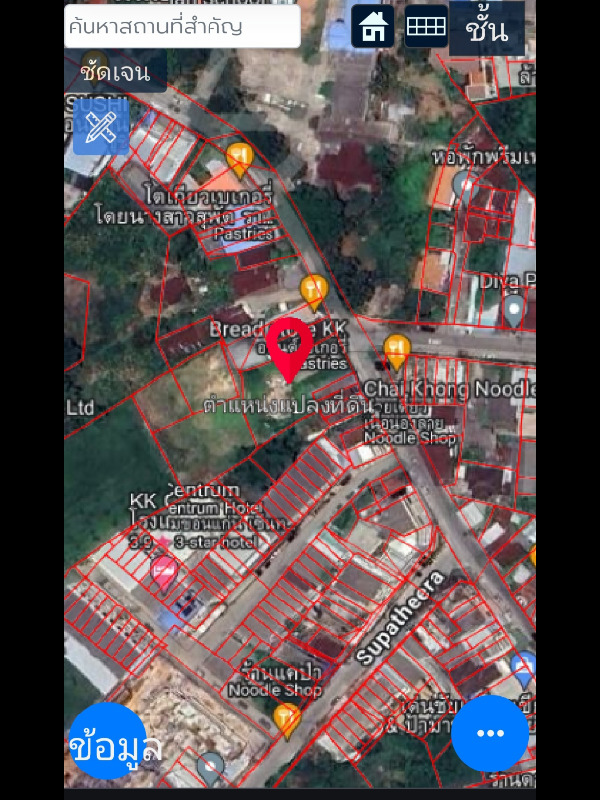 ขายที่ดิน ไข่แดงใจศูนย์กลางเมืองขอนแก่น จ.ขอนแก่น ทำเลสวย อากาศดี ศูนย์กลางเดินทางสะดวกถนนศรีจันทร์ ถนนมิตรภาพ เหมาะสร้างบ้าน สร้างอพาร์เม้นต์ ใกล้คอนโดเดอะเบส ดาวน์ทาวน์ขอนแก่น และใกล้เดอะเฮ้าส์ คอนโด ฮักล์มอลล์ ขอนแก่น• ที่ดินรูปสี่เหลี่ยมคางหมู หน้ากว้าง 17 เมตร ลึก 40 เมตร• เนื้อที่ 2 งาน 55.90 ตารางวา• – ติดแหล่งชุมชน สถานศึกษา โรงเรียนขอนแก่นวิทยายน– ที