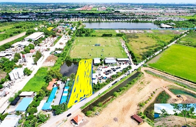 ตลาดมารวย หทัยราษฏร์ ตลาดวงศกร ที่ดินถมแล้วให้เช่า 1ไร่ 1งาน 2200ตรม.  มีถนนเชื่อมต่อหลายทาง บิ๊กซี ลำลูกกา