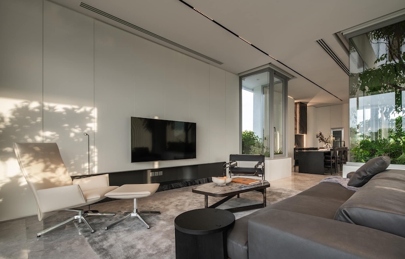 BS773 ขายบ้านเดี่ยว 6 ชั้น อาร์ค-เท็น กรุงเทพกรีฑา ARQ10 Krungthep Kreetha พร้อมลิฟต์  สระว่ายน้ำและห้องใต้ดิน ห่างจากจุดขึ้น-ลงทางด่วน