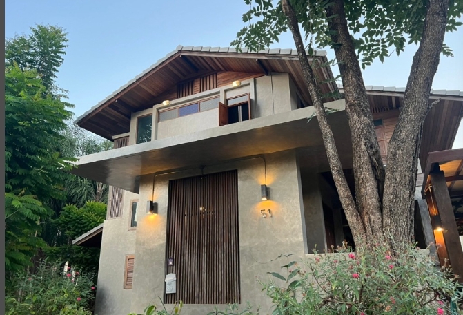  ขายบ้านเดี่ยว 2 ชั้น เนื้อที่ 323 ตรว สไตล์ลอฟท์ โซน เหมืองแก้ว อ.แม่ริม เชียงใหม่