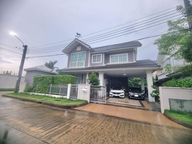 WW51M ขาย หมู่บ้านบุราสิริ ปัญญารามอินทรา บ้านเดี่ยวหลังมุม ถนน เลียบคลองสอง 