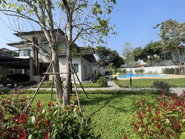 ูขายบ้านพูวิลล่าใกล้เมืองพื้นพี่ครึ่งไร่ พร้อมเฟอร์นิเจอร์ใหม่หมดทุกชิ้น