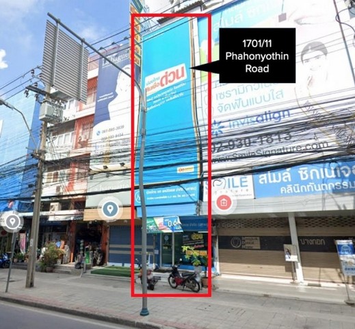 ให้เช่าอาคาร4ชั้น ย่านพหลโยธิน 24 ใกล้เซ็นทรัลลาดพร้าว  เมเจอร์รัชโยธิน