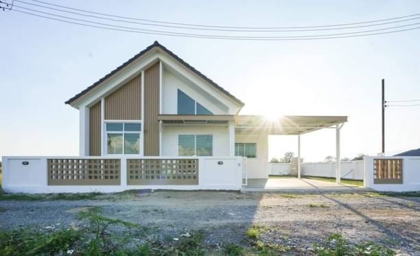 ราคาเริ่มต้น 2.xx ล้าน 60 ตรว. ตลาดขวัญ ดอยสะเก็ด บ้านสร้างใหม่ชั้นเดียว สไตล์นอร์ดิก พร้อมของแถมจัดเต็ม