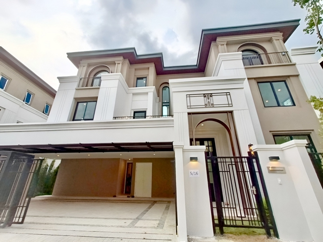 U54 ขาย บ้านเดี่ยวหรู หมู่บ้าน แซงค์ รอยัล กรุงเทพกรีฑา , บ้านใหม่พึ่งสร้างเสร็จ #ใกล้WellingtonInternationalSchoo