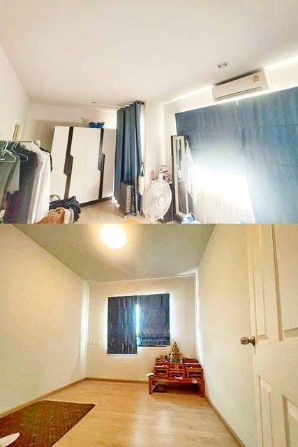 ตลาดสมบัติบุรี 26ตรว.ให้เช่าทาวน์เฮ้าส์ใหญ่มาก 4นอน 2 ชั้น 212ตรม. รักสัตว์ 3น้ำ 2จอดรถ 1แอร์  ทำเลดี เพียวเพลส ราชพฤกษ์