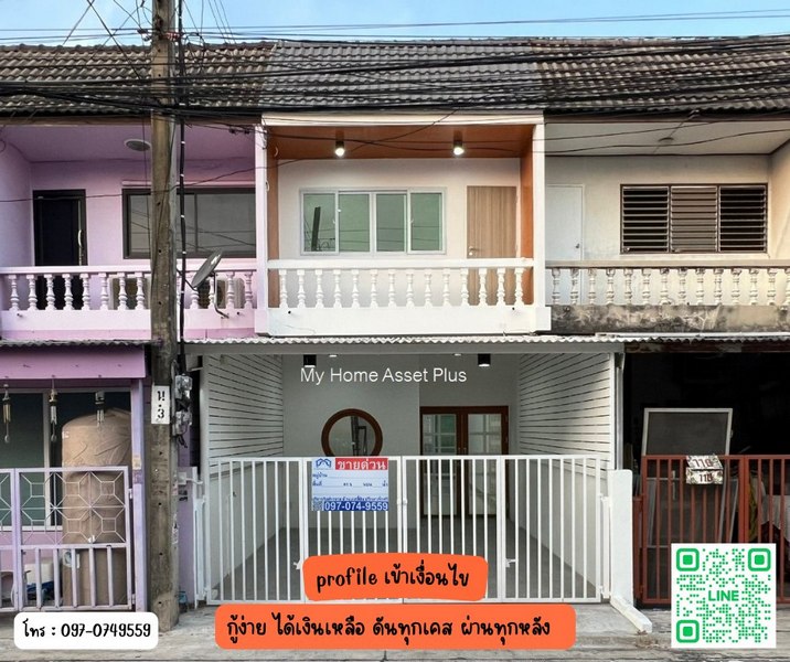 MH0028 ขายทาวน์เฮ้าส์ 2 ชั้น บ้านทรายทองนิเวศน์ ปากเกร็ด นนทบุรี เนื้อที่ 16 ตรว 2นอน 1น้ำ น้ำประปา ไฟฟ้าพร้อมเข้าอยู่#หมู่บ้านทรายทองนิเวศน์ #สามัคคี #ปากเกร็ด #นนทบุรี** ราคา 2.59 ล้านบาท **ผ่อนเพียง 15,xxx เท่านั้นทำเล : https://maps.app.goo.gl/Si2NgnGEBrdDwWNCAทรายทองนิเวศน์ ซอย 6 ท่าทราย อำเภอเมืองนนทบุรี นนทบุรีเนื้อที่ 16 ตารางวาพื้นที่ใช้สอย 100 ตารางเมตร2 ห้องนอน 1 ห้องน้ำที่จอดรถ : 1 คันหน้าบ้านหันไป�