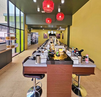 เซ้งร้านชาบู-ซูชิสายพาน พรานนกตัดใหม่ มีกำไร พียง 500,000 บ แหล่งร้านอาหาร  และหมู่บ้านขนาดใหญ่