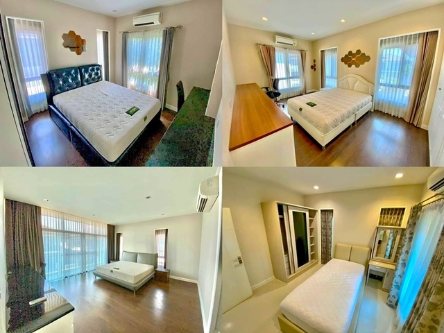 บ้านเดี่ยวหรู 2 ชั้น สวน 86ตรว.ให้เช่า คฤหาสน์ อ่อนนุช-ศรีนครินทร์  289ตรม. 4นอน 4น้ำ 3จอดรถ 6แอร์ พาซิโอมอลล์ เงียบสงบ เศรษฐสิริ