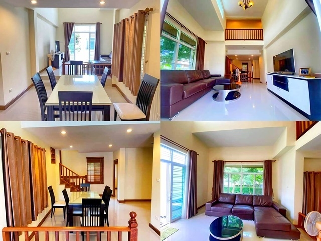 บ้านไม่เคยอยู่ ให้เช่าบ้าน 2 ชั้น 88ตรว. 170ตรม. หนองจ๊อม วิลล่า แม่โจ้ หัวมุม 3นอน 3น้ำ 3แอร์ เฟอร์ครบ ร่มรื่น เงียบสงบ เซ็นทรัล เชียงใหม่