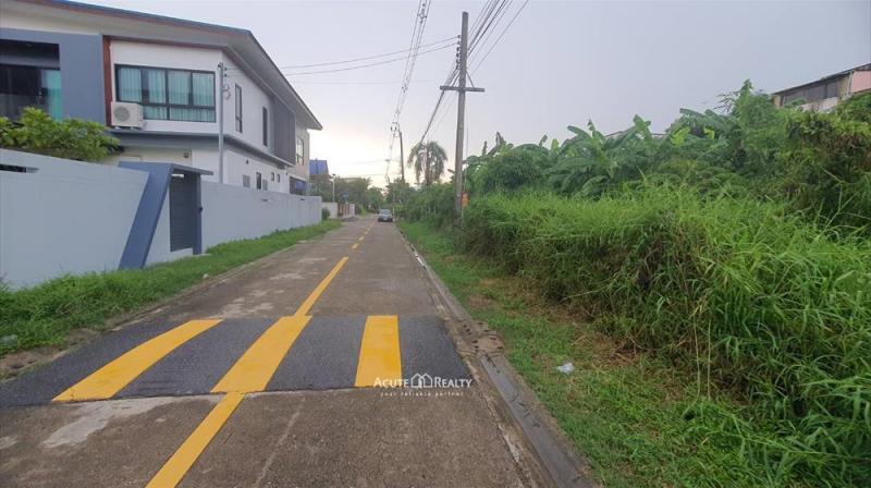 ขายที่ดินเปล่า ในหมู่บ้านสวัสดิการทหาร รามอินทรา 61 ใกล้รถไฟฟ้าสายสีชมพู วัชรพล