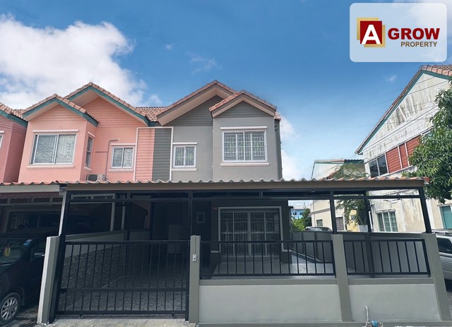 ม.มัณฑิรา หลังมุม รีโนเวทใหม่พร้อมอยู่ที่ตั้ง : บางพลี-ตำหรุ ต.บาง-พลีใหญ่  อ.บางพลี จ.สมุทรปราการ รหัสทรัพย์ : AGT00227 ราคาขาย : 2,850,000 บาทรายละเอียด : - ทาวน์เฮ้าส์ 2 ชั้น หลังมุม- เนื้อที่ 34 ตร.ว. - 3 ห้องนอน- 2 ห้องน้ำ- 2 ที่จอด***แถมฟรี***- ปั้มน้ำจุดเด่น : - เดินทางสะดวก โครงการใกล้ถนนเทพารักษ์ - มีรักษาการความปลอดภัยตลอด24 ชม.- บ้านรีโนเวทใหม่พร้อมอยู่ ทำหลังคาหน้าบ้านใหม่ ปูกระเบื้