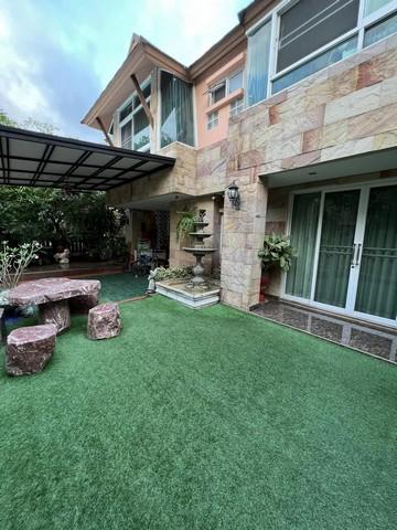 ขายบ้านเดี่ยว 2 ชั้น ถนนนวลจันทร์ เกษตร-นวมินทร์ หมู่บ้านบ้านนวลจันทร์ เนื้อที่ 70 ตารางวา 4 ห้องนอน 3 ห้องน้ำ ตกแต่งสไตล์รีสอร์ท