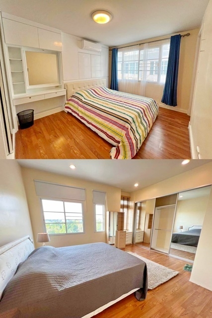 ไม่เคยอยู่ ให้เช่าทาวน์เฮาส์ 3 ชั้น BTSปุณณวิถี 1.5กม. สุขุมวิท 101/1  ไม่เคยอยู่ 35ตรว. 215ตรม. พลัส  เฟอร์ครบ 3นอน 4น้ำ 2จอดรถ 6แอร์ พาร์ค