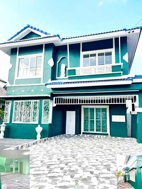 ให้เช่าบ้านเดี่ยวไม่เคยอยู่ 2 ชั้น  62ตรว.ลำลูกกา คลอง4 ตลาดเอซี 167ตรม. ติดถนนใหญ่ 3นอน 3น้ำ 2จอดรถ ลาดสวาย รังสิต