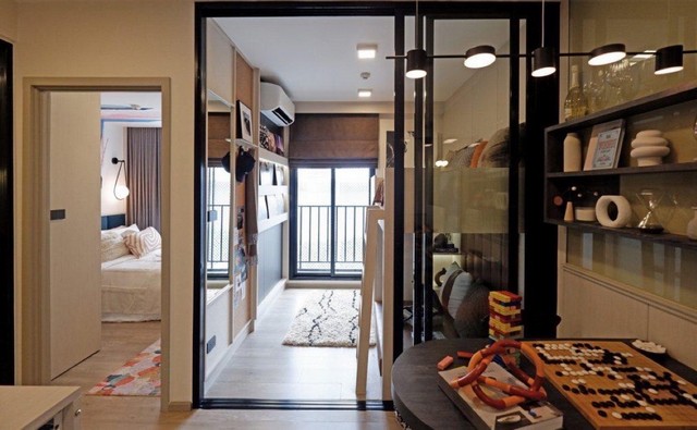 ขายดาวน์คอนโด chapter one all ramintra ขนาด 34.98 ตร.ม. ตึก C ชั้น 5