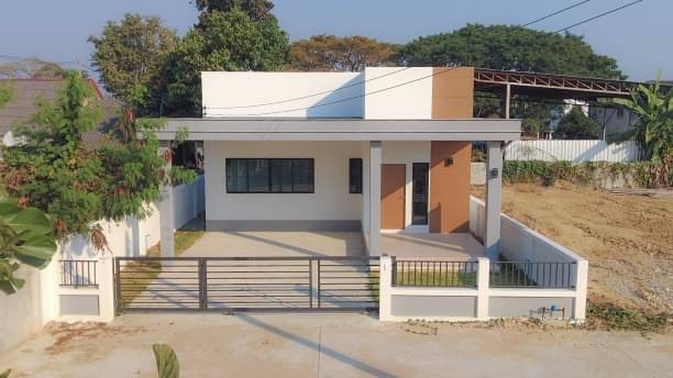 ราคาพิเศษ 2.49 ล้าน 50 ตรว. บ้านสร้างใหม่ ชั้นเดียว โซนสันกำแพง สไตล์โมเดิร์น ถนนสันกำแพงสายเก่า ทำเลดี อยู่ในแหล่งชุมชน เดินทางสะดวกสบาย