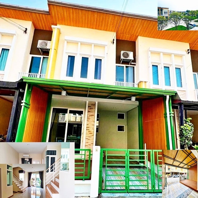 APL ลาดกระบัง ให้เช่าทาวน์เฮาส์ 2 ชั้น 26ตรว. 152ตรม.เดอะ พาซิโอ มอลล์  โกเด้นทาวน์ ทำเลดี ตรงข้ามมีบิ๊กซี 3นอน 2น้ำ 1จอดรถ 3แอร์