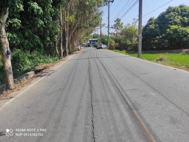 ที่ดินติดถนน ขายไร่ละ 4.4 ล้าน เนื้อที่ 16-1-89 ตรว. #สันทรายหลวง #สันทราย เป็นที่นา วิวสวย #ใกล้วัดสันทรายหลวง