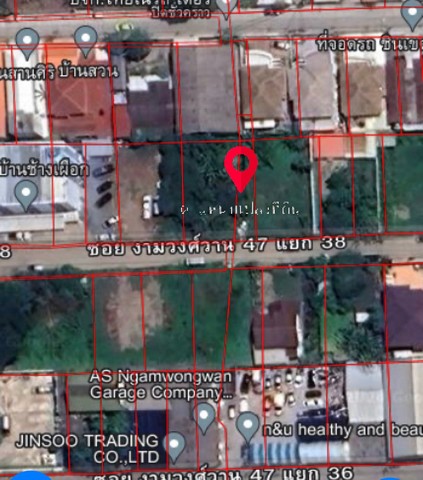 ขายที่ดิน  100 ตารางวา ซอยงามวงศ์วาน 47 แยก 38  บางเขน(ตลาดขวัญ) ZT347